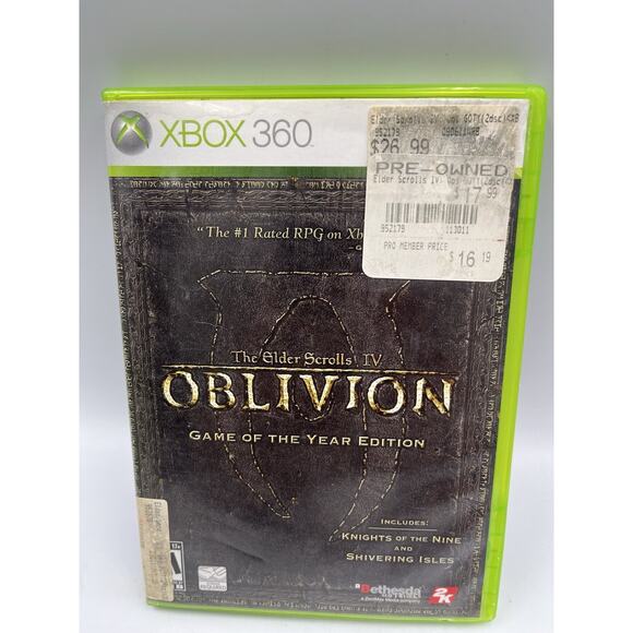 The Elder Scrolls IV: Oblivion - Game of the Year Edition Xbox 360 CIB With Map - Picture 1 of 11